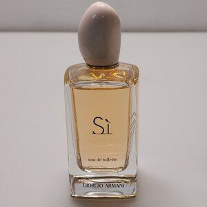 GIORGIO ARMANI SI EDT EAU DE TOILETTE WOMEN'S PERFUME RARE VTG 3.4OZ 100ML FULL